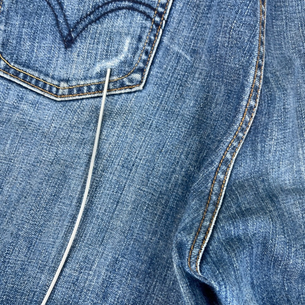 Levi's 515 Boot Cut Jeans Women 16/36X30 Medium Wash Blue Flap Pocket high-rise - Picture 15 of 16